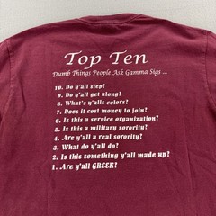 Gamma Sigma Sigma Shirt Mens Medium National Service Sorority Greek Letters vtg