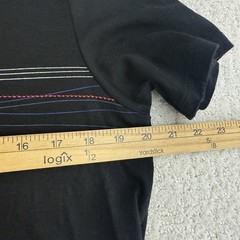 Icebreaker Merino Wool Graphic Bicycle T Shirt Black Size M Men’s Cycling