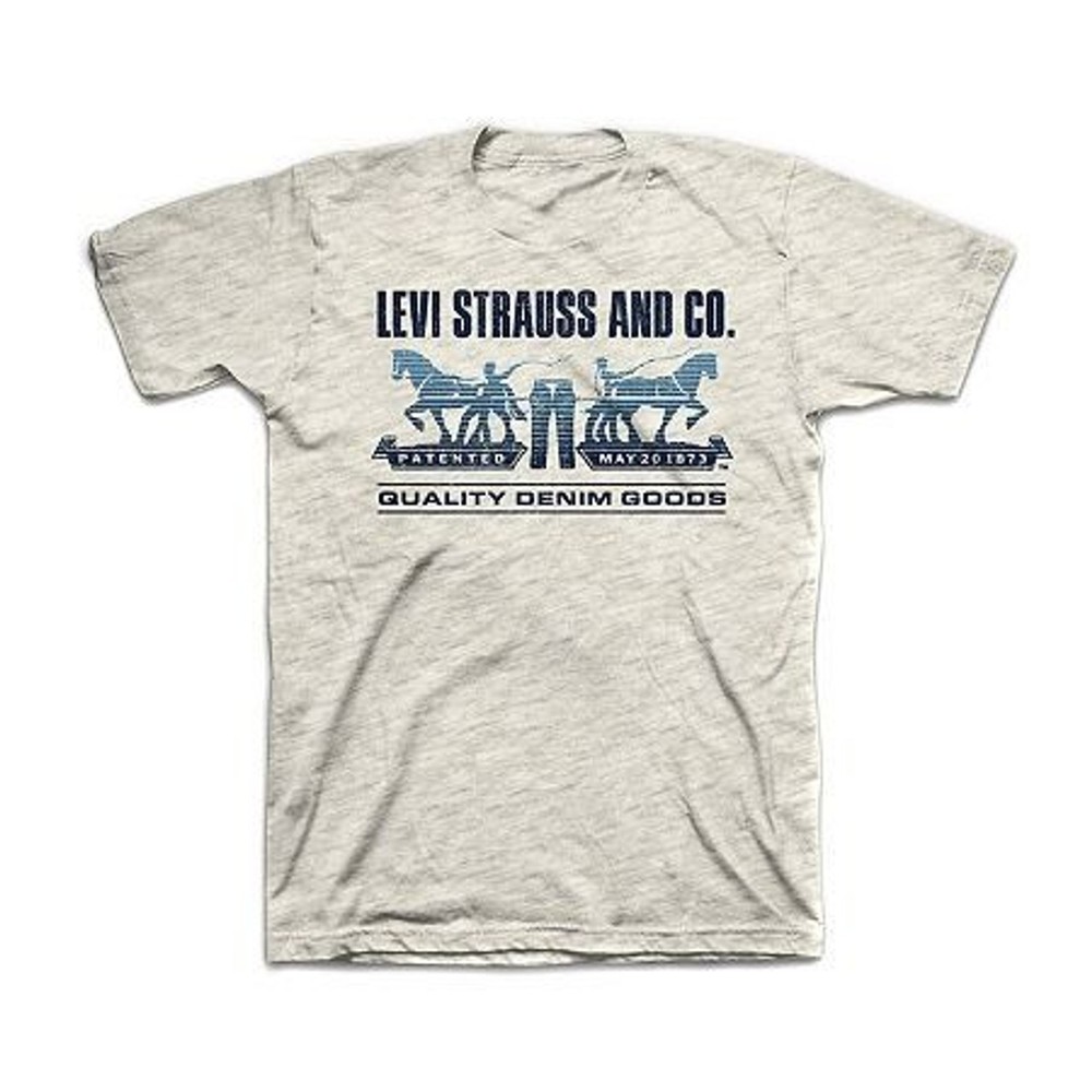 Levi’s Men’s Short Sleeve Regular Fit Graphic T-Shirt – Oatmeal – 3XLT
