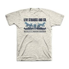 Levi’s Men’s Short Sleeve Regular Fit Graphic T-Shirt – Oatmeal – 3XLT