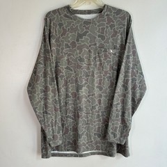 Local Boy Outfitters Shirt Mens XL Green Camo Long Sleeve Bamboo Blend Pocket