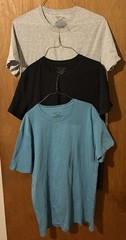 Hanes Originals Men’s 3-Pack Stretch Tagless Moisture Wicking Crew T-Shirt M