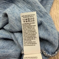 Lucky Brand True Indigo Mens Blue Classic Dip Dye Burnout Henley T-Shirt Size L