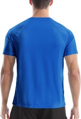 Men’s Short Sleeve Rash Guard UPF 50+ Sun Protection Quick Dry Lightweight Swim
