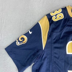 Nike NFL Mens XL Los Angeles Rams Steven Jackson 39 Jersey Navy Gold On Field