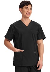Men’s V-Neck Top Traditional fit with 4 Pockets Ultra Soft Durable Fade Resis…