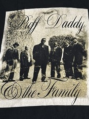 Puff Daddy & The Family No Way Out Hip Hop Black Long Sleeve T-Shirt Sz MEDIUM