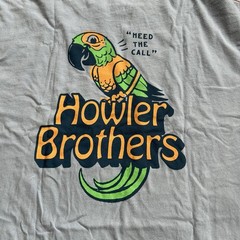 Howler Brothers Bros T-Shirt Tee Men’s XL Blue Short Sleeve Graphic Double-Sided