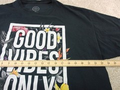 DOM Good Vibes Only T-Shirt Size XXL Black Graphic Tee (See Photo)
