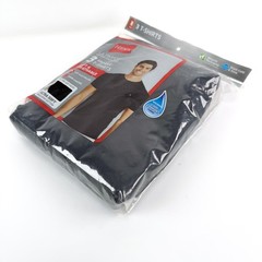 Hanes 3 tables Tshirts Ultimate Cool Wicking Ultra Soft Black Medium New