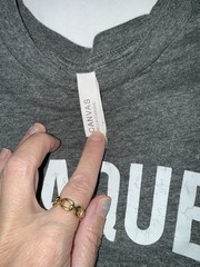 Bella+Canvas Unisex L Gray Crew Neck Short Sleeve Plaque Is Wack Tooth Tee