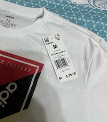 Adidas Graphic Short Sleeve T-shirt White NWT Men’s Medium