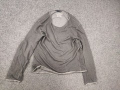 WLG Giorgio Brato Italy Design Unconstruct Asymmetric cut Long Sleeve Pullover