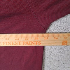 Claiborne Shirt Mens XL Burgundy Striped Crew Neck Modal Blend Short Sleeve