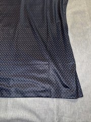 Retro Open Collar Polo In Square Geo Print XL -Brand- Tailored Athlete