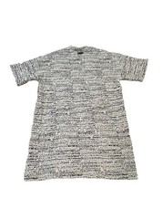 Represent Black White Woven Textured Short Sleeve Streetwear Shirt M