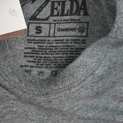 Legend of Zelda LINK Gray Green Gold T-Shirt Official Nintendo Mens Sizes Hyrule