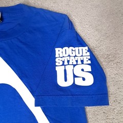 DTA Posse Rogue Status T-shirt Mens Small Blue Brass Knuckles Rob Dyrdek Y2k