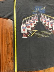 VTG 1992 USA Basketball Olympic Dream Team T-Shirt Men Sz XL Black Nutmeg Mills