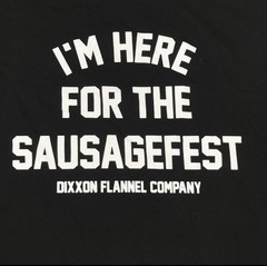 Dixxon Shirt Mens 2XL Black I’m Here For The Sausagefest Graphic Funny Tee