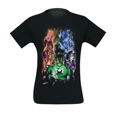 Green Lantern Blackest Night Group T-Shirt Black