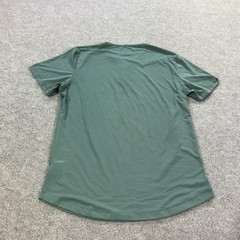 CUTS Henley Shirt Mens Large Green PYCA Pro Stretch Curved Hem Tee Soft Casual