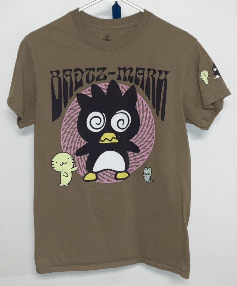 Badtz Maru Short Sleeve T-Shirt Men’s Small Brown