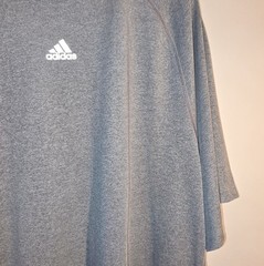 NWOTS ADIDAS Gray Climate Tee Shirt Crew Neck Gym Athletic Dri-Fit Size 2XL