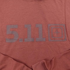 NEW 5.11 Tactical Shirt Mens 2XL Red Hooded Long Sleeve Hoodie Graphic Logo Tee
