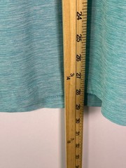 FLX Shirt Mens XXL Heathered Aqua Crew Short Sleeve Travel Leisure Tee