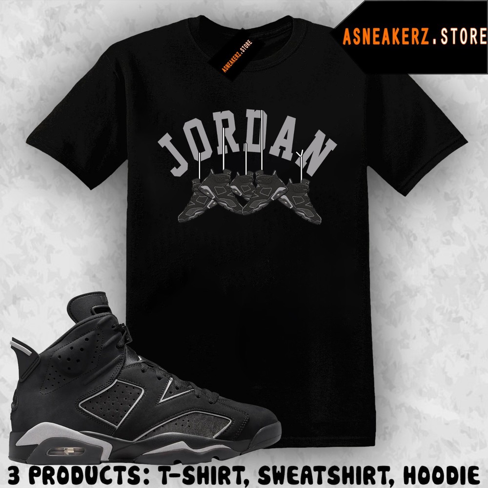 Tee Shirt Matching AJ 6 Cap and Gown 2026 Match Sneaker Shoe Hanging 6s T-Shirt