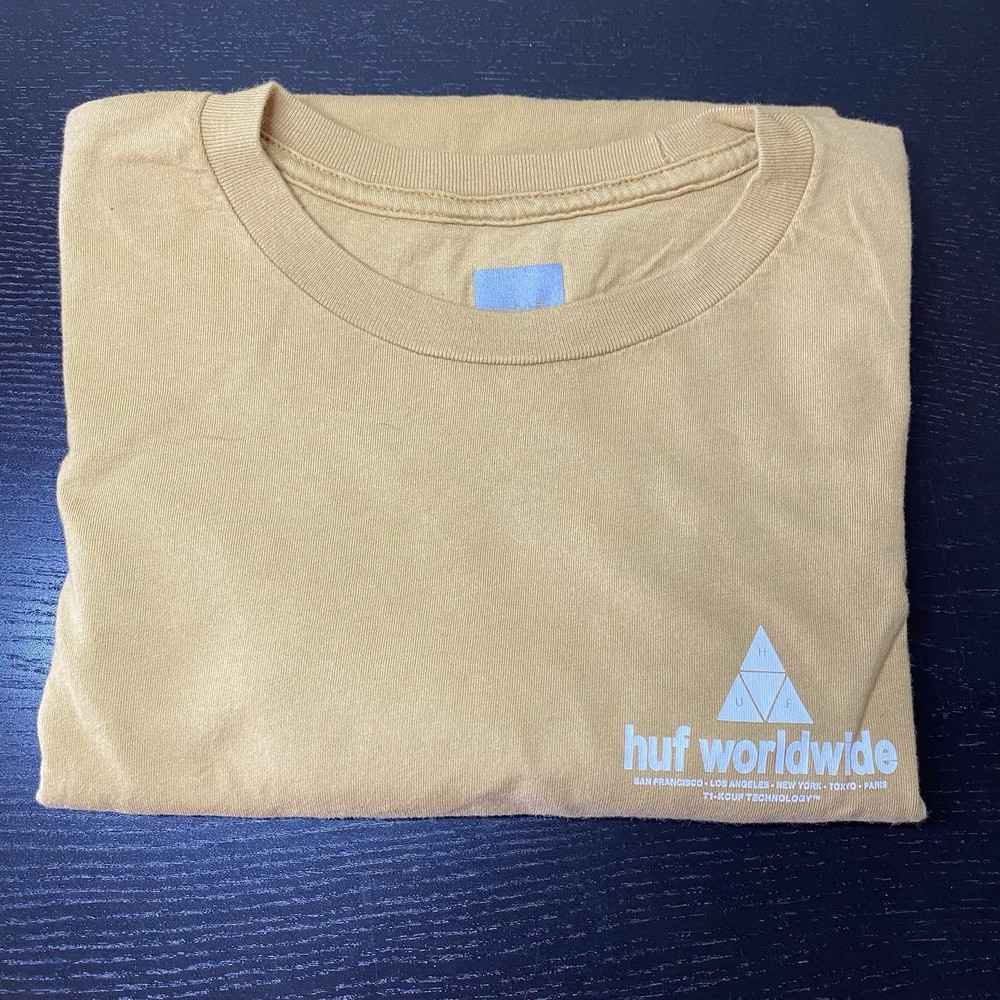 HUF Worldwide Triangle Men Graphic All Cotton Size Small