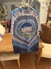 Vintage 1998 Woodstock Tie Dye T Shirt XL Sundog DuBois Double Sided Festival XL