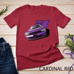 Plum Crazy Modern Muscle car american V8 engine car design Unisex T-shirt