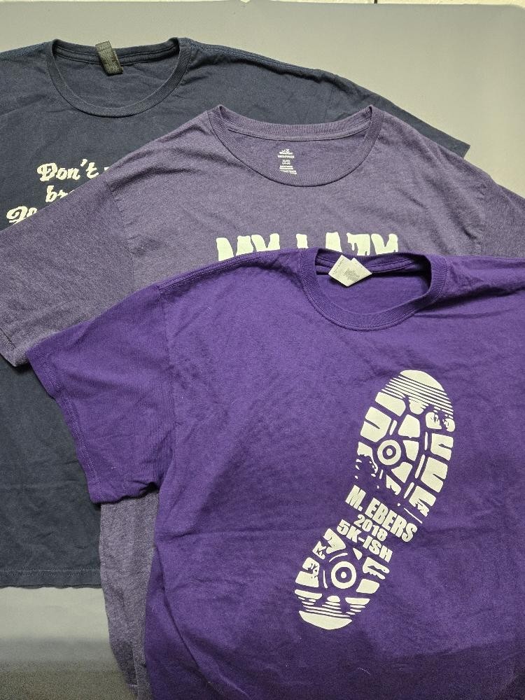 Lot of 3 Halloween Graphic T-Shirts Mixed Brands Men’s Adult Sizes M/L/ XL #R77k