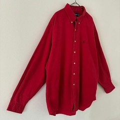 Ralph Lauren BLAKE XL Red Pony Embroidery Button Down Shirt For 14Y+ Japan