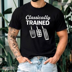 Classically Trained Manual Car Shirt – Funny Stick Shift Driving Tee For Men