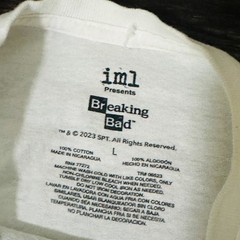 Heisenberg T Shirt Men’s Large L White – Breaking Bad Graphic Tee