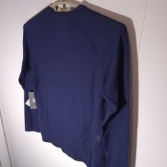 NWT Mack Weldon Thermal Shirt Men S WARMKNIT Waffle Long Sleeve Wool Blend Blue