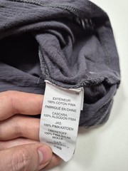 Vuori Rise Shirt Men’s L Gray Long Sleeve Tee Pima Cotton Pocket Crew Neck V1001