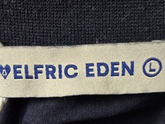 AELFRIC EDEN MEN (NWT) CONTRAST COLOR STRIPE SOCCER JERSEY SHIRT SZ L BLUE/WHITE