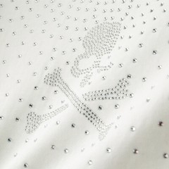 New Fashion Skull Trend Rhinestone Summer Short Sleeve Luxury Men T-Shirt