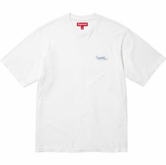 Supreme Washed Tag Short Sleeve Top White T Shirt (XX-Large) 2XL (SS24)