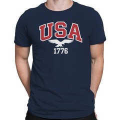 USA 1776 Eagle Patriotic Men’s T-shirt