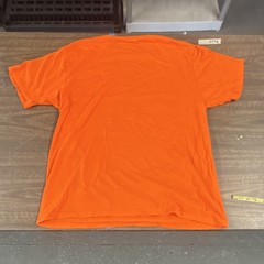 adidas The Go-To Tee Orange Graphic Crew Neck Short Sleeve T-Shirt Men XL