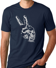 Peace Out T-Shirt Peace Sign Tee Love and Peace Shirt Think Out Loud Apparel