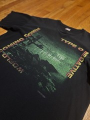 1999 Type O Negative World Coming Down Blue Grape T Shirt Size XL New York Metal