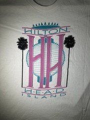 Vintage Hilton Head Island USA Made Cal Cru 90s Souvenir Graphic T Shirt L 11