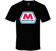 Marathon Tee Cool Gas Station Oil Trucking Driving T Shirt
