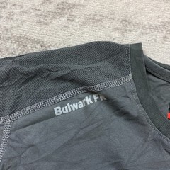 Bulwark FR IQ Series Henley Shirt Large Gray CAT 2 CAL Flame Resistant HRC ARC